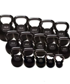 5-50LB CHROME HANDLE KETTLEBELL SET
