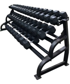PROMAXIMA PLR-505 3 TIER DUMBBELL RACK W/ SADDLES